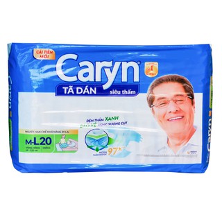 Tã dán siêu thấm Caryn size M20, M-L20