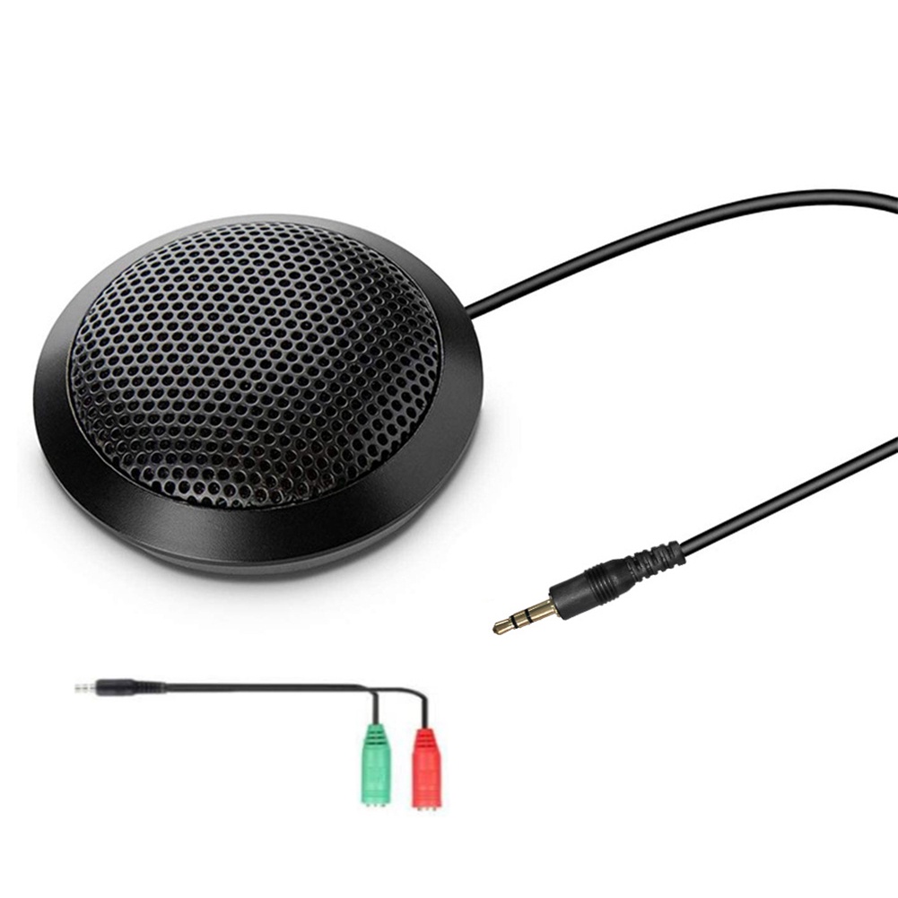 Micro thu âm đa hướng 360 độ jack cắm 3.5mm chất lượng cao cho máy tính bàn