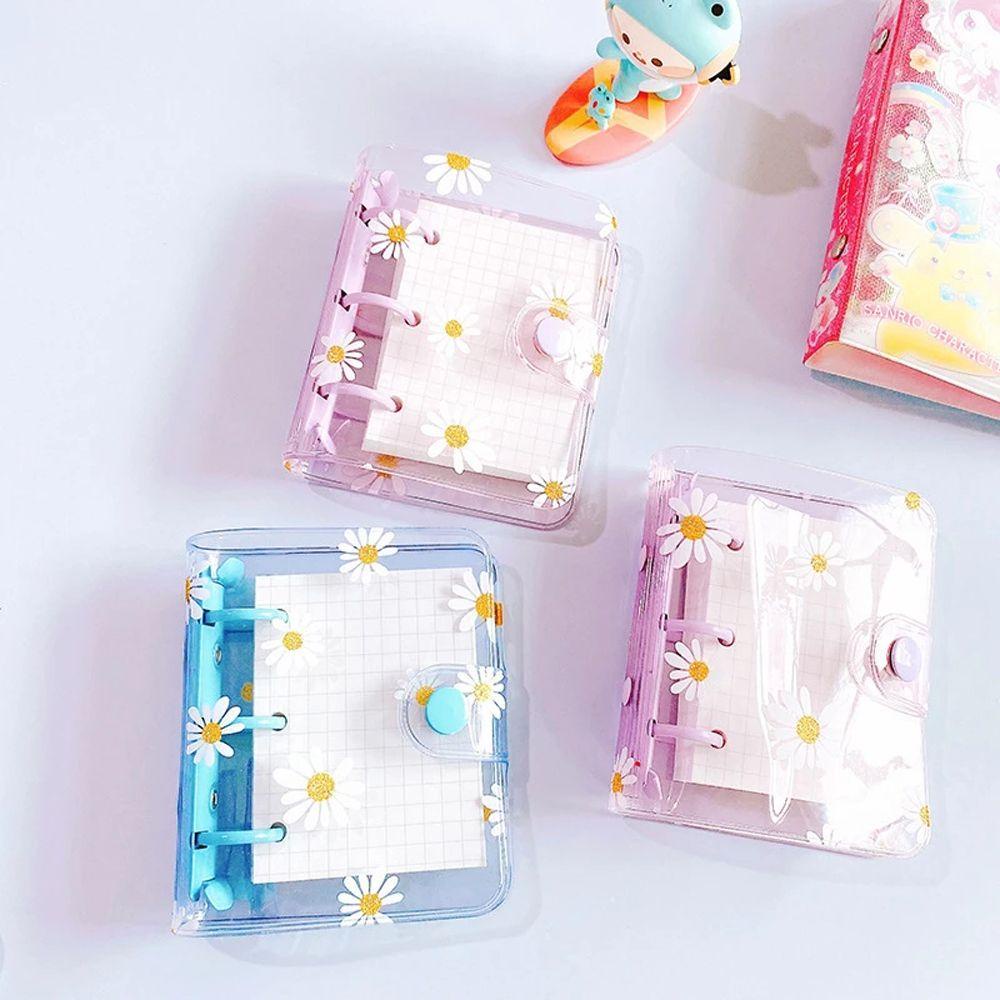 Sổ Ghi Chú 3 Lỗ Mini Họa Tiết Hoa Cúc Xinh Xắn