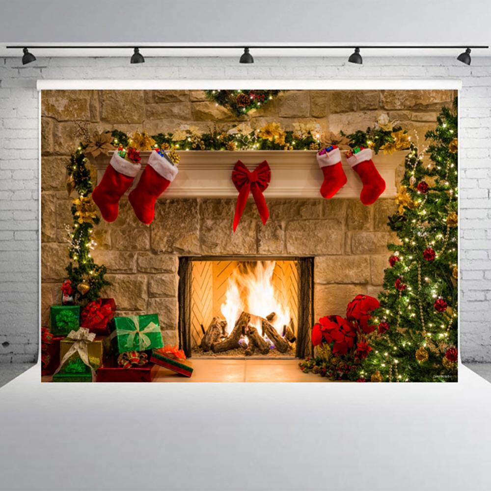 Phông Nền Chụp Ảnh B4J1 Kích Thước 125 * 80cm Phong Cách Giáng Sinh Độc Đáo