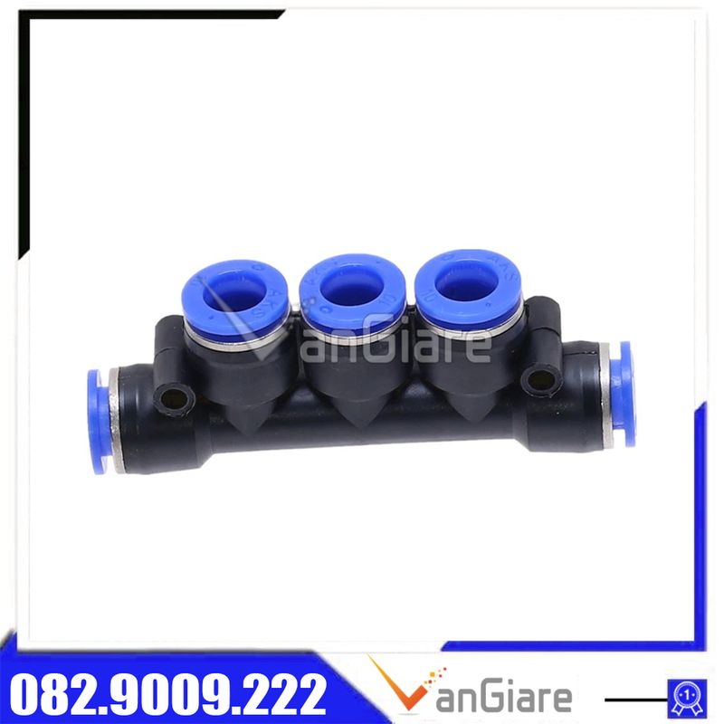 Đầu nối chia 5 ngã khí nén PK ống 4mm 6mm 8mm 10mm 12mm