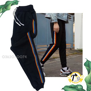 Quần jogger nam - nữ viền bo 7 màu