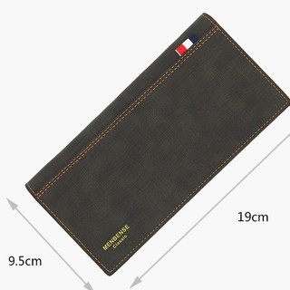 Ví nam dài da lộn dáng gập Menbense.