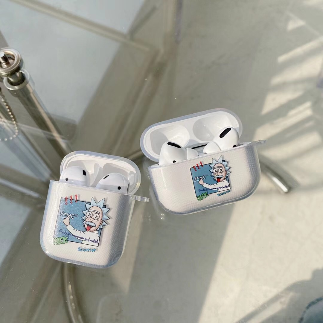 MIKE Vỏ Đựng Bảo Vệ Hộp Sạc Tai Nghe Airpods 1 / 2 Trong Suốt Ngộ Nghĩnh