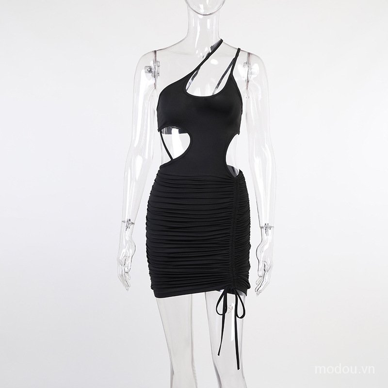 Đầm Body Trễ Vai Phối Dây Rút Thiết Kế Ôm Sát Tôn Dáng | BigBuy360 - bigbuy360.vn