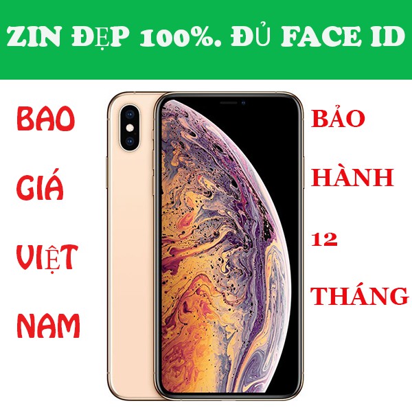 Điện thoại IPhone XS Max 64 - 256gb bản quốc tế, không lỗi nhỏ, mới 99%, Fullbox