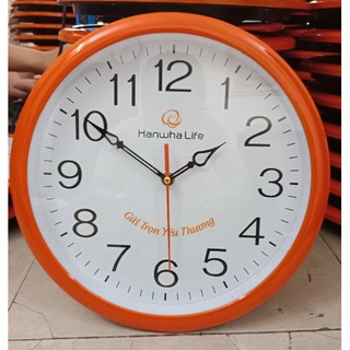 Đồng hồ treo đường kính 30cm, in nội dung theo yêu cầu