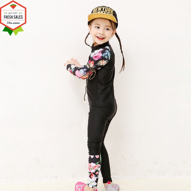 Bộ Đồ Bơi 2 Mảnh Tay Dài Cho Bé Trai & Gái