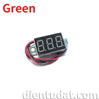 Đồng hồ đo áp hiển thị Led 7 đoạn 3.7 - 32VDC - Green