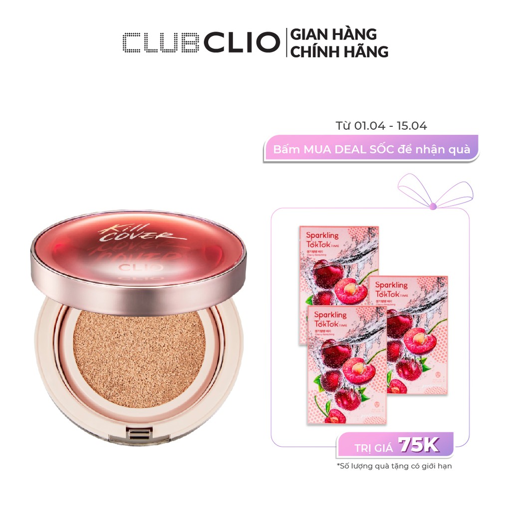 Phấn Nước Trang Điểm Clio Kill Cover Glow Cushion 20Ss Limited 15gX2lõi | BigBuy360 - bigbuy360.vn