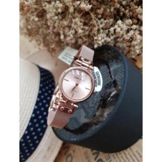 . đồng hồ nữ anne klein ak/3002rgrg dây mesh kim loại nữ tính ...