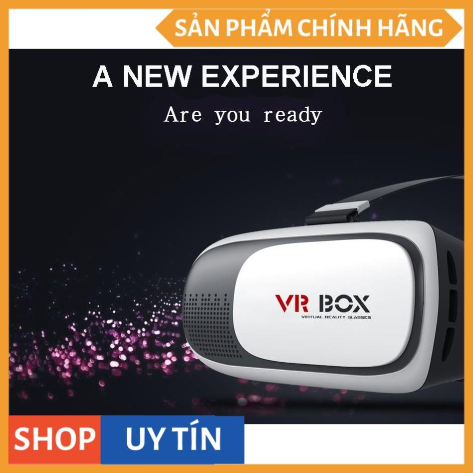 Kính thực tế ảo VR Box phiên bản 2 (Trắng) và tay cầm chơi game tặng 1 giá đỡ điện thoại hình con heo