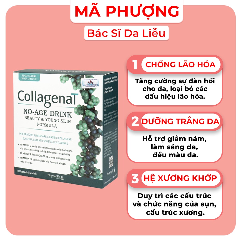 [CHÍNH HÃNG] Nước uống đẹp da CollagenaT No age Drink - Collagen Plus Làm đẹp da hiệu quả