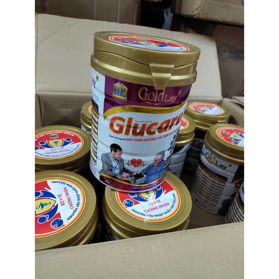 Sữa tiểu đường Glucare gold 900g - dành cho người tiểu đường, tim mạch, huyết áp (Goldlay)