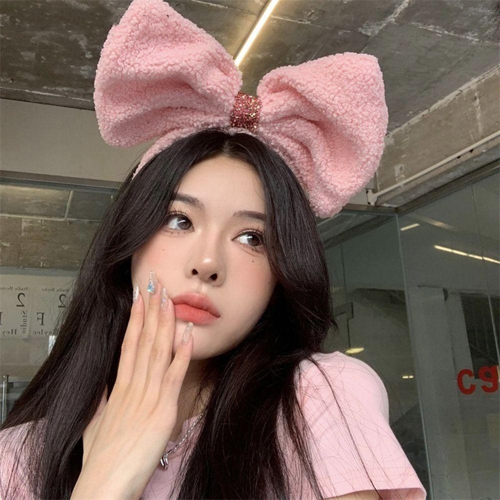 Băng Đô Thắt Nơ Bằng Vải Bông Dễ Thương Để Hóa Trang Cho Bé Gái