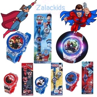 Đồng hồ cho bé trai, đồng hồ trẻ em siêu nhân, người nhện, đội chó cứu hộ, mickey ZalacKids cho bé từ 1 đến 10 tuổi