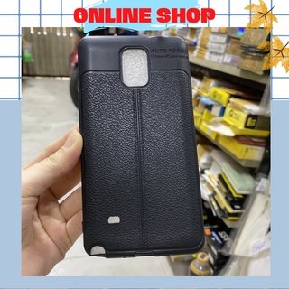 Ốp lưng cho Samsung Galaxy Note 3, Note 4 dẻo dả da auto focus cao cấp ( màu đen )