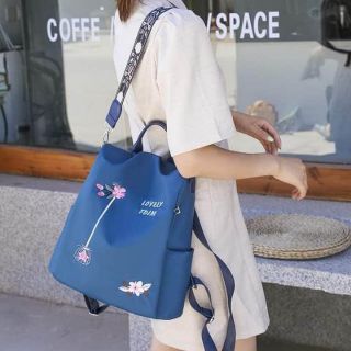 balo 2in1 chống trộm thêu hoa