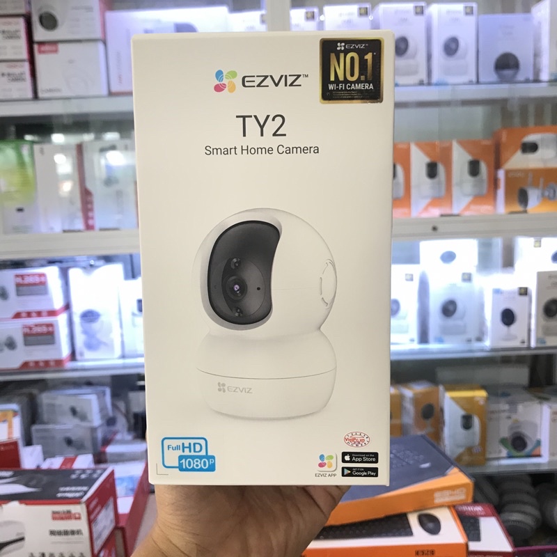 Camera Wifi EZVIZ TY2 Smart home – 2Mpx FullHD,Xoay 360độ, Theo rõi bằng AI (Nâng cấp từ C6N) + Tặng chân đế