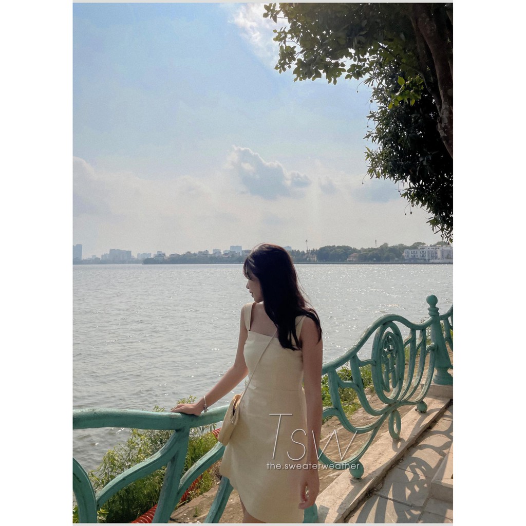 Váy hai dây minidress quai bản to lưng chun (Ảnh thật) | BigBuy360 - bigbuy360.vn