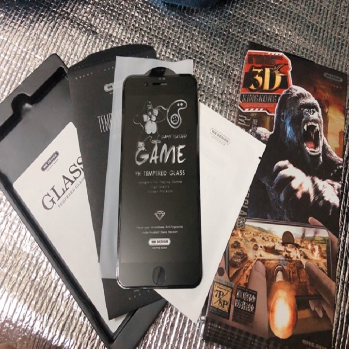 Cường Lực Chống Vân Tay IPhone 6Plus/7Plus/X/Xr/Xmax/11/11Pro/11Promax/12-12Pro/12Promax NHÁM CHÍNH HÃNG KingKong