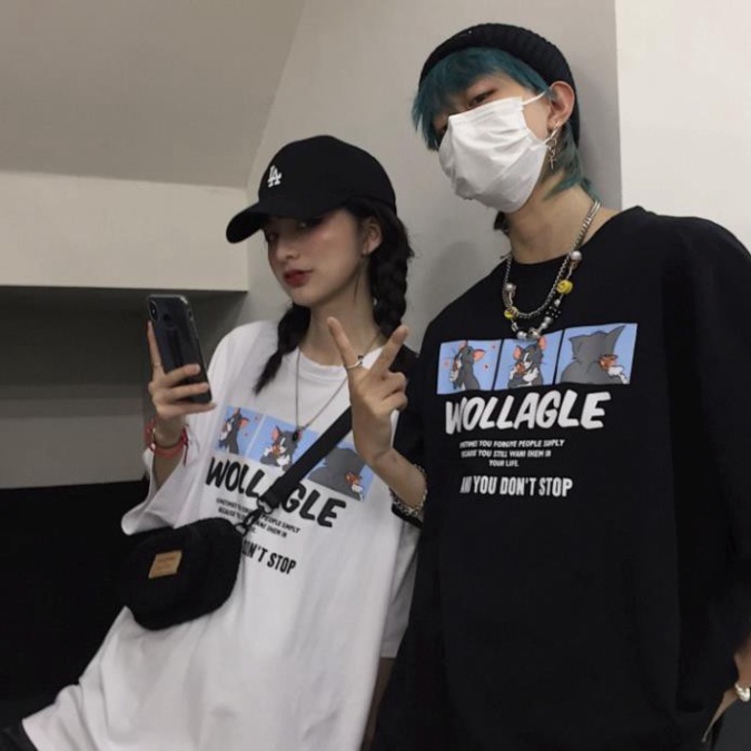 Áo thun tay lỡ form rộng Oversize Unisex, áo phông cotton nam nữ unisex AD69