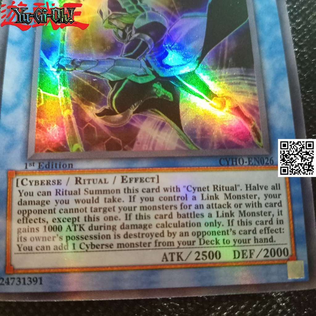 Bài Yugi oh Cyberse Magician Phù thuỷ công nghệ Card và tem bạc phản quang TẶNG Sleeves bọc bài 1458 D2 7