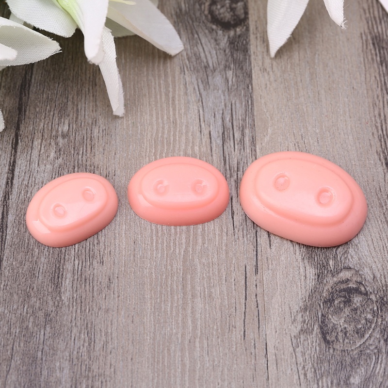 Bộ 10 Nút Mũi Heo Bằng Nhựa Cho Búp Bê DIY