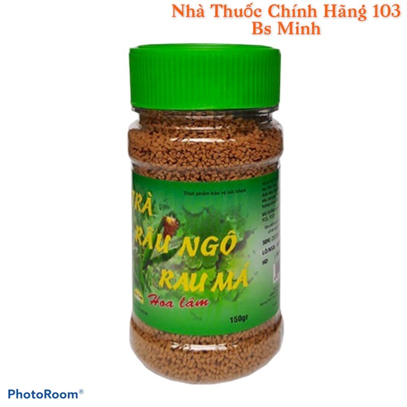 TRÀ RÂU NGÔ RAU MÁ THANH NHIỆT CỚ THỂ MÁT GAN, GIẢI ĐỘC - LỌ 150g