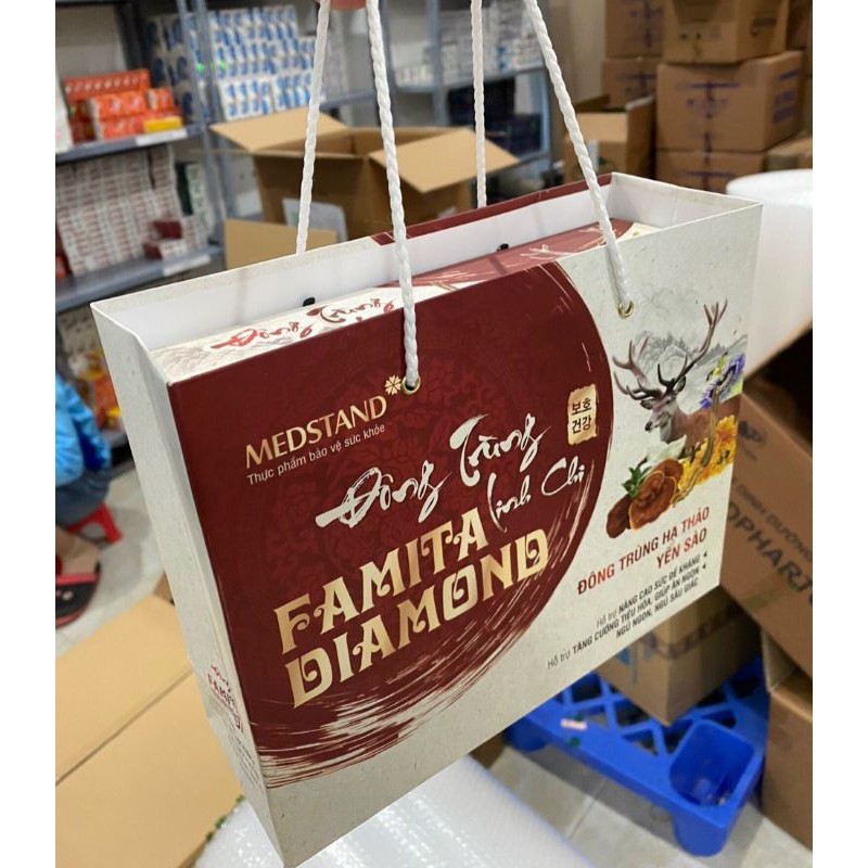 Đông trùng linh chi FAMITA DIAMOND - Đông trùng hạ thảo yến sào - Date 01/2024