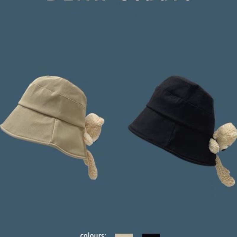 Nón Bucket Che Nắng Họa Tiết Gấu Hoạt Hình Dễ Thương Thời Trang 2022 Cho Nữ