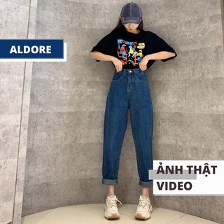 Quần Baggy Jeans Nữ Dáng Trơn Dài Ullzzang MSBG2