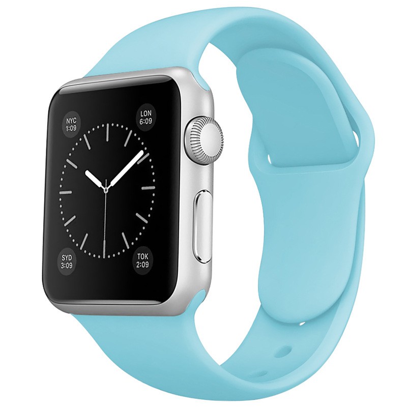 Dây đeo silicon cho đồng hồ thông minh Apple Watch 1/2/3/4/5/6 38/40/42/44mm