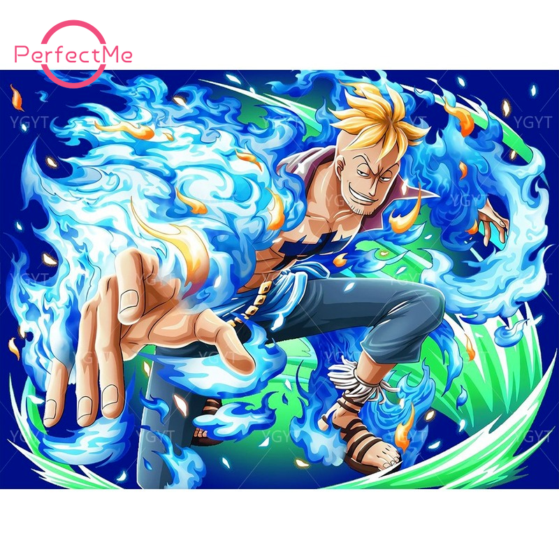 Bộ Tranh Đính Đá 5d Tự Làm Hình Nhân Vật One Piece 40x30cm5d | BigBuy360 - bigbuy360.vn