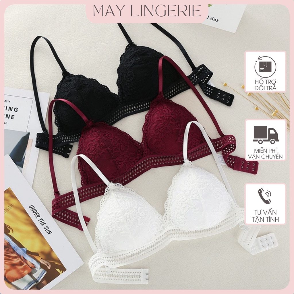 Áo Bra Ren Hoa 💖FREESHIP💖Áo Lót Đệm Mỏng Siêu Thoải Mái 7311 A211