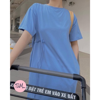 Váy xuông form rộng basic trơn 2 màu