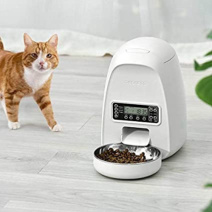 Máy ăn tự động cho thú cưng DOGNESS  PROGRAMMABLE FEEDER MINI (WHITE) 2L