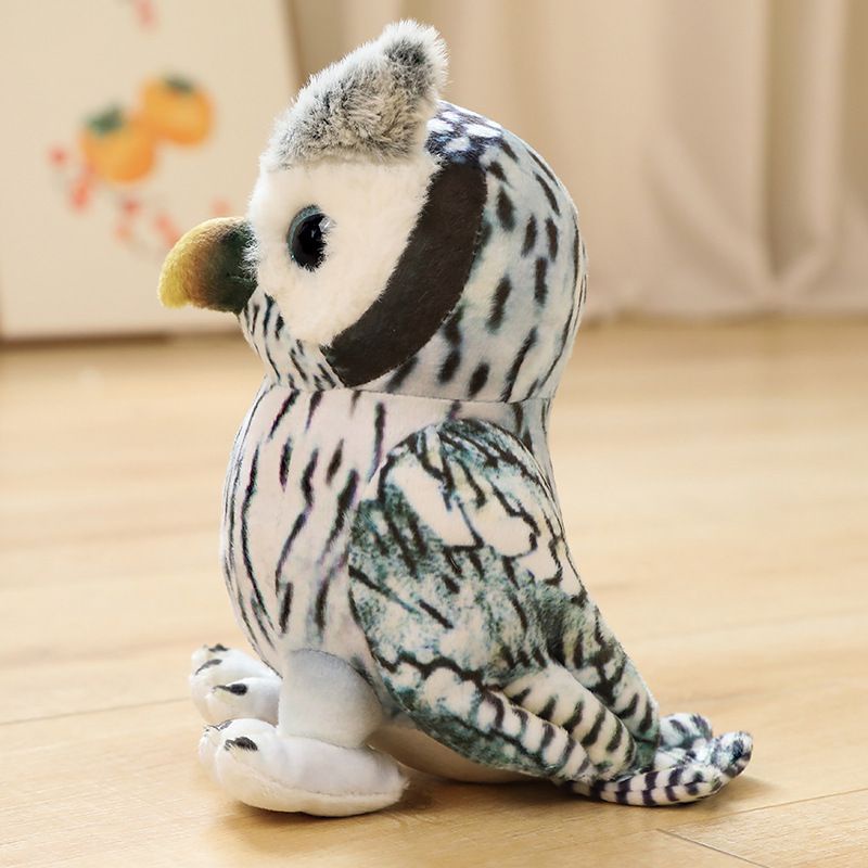20cm  Simulation Owl Snow Owl Plush Toy Soft Stuffed Cute Doll Children'S Gift For Owl Fans