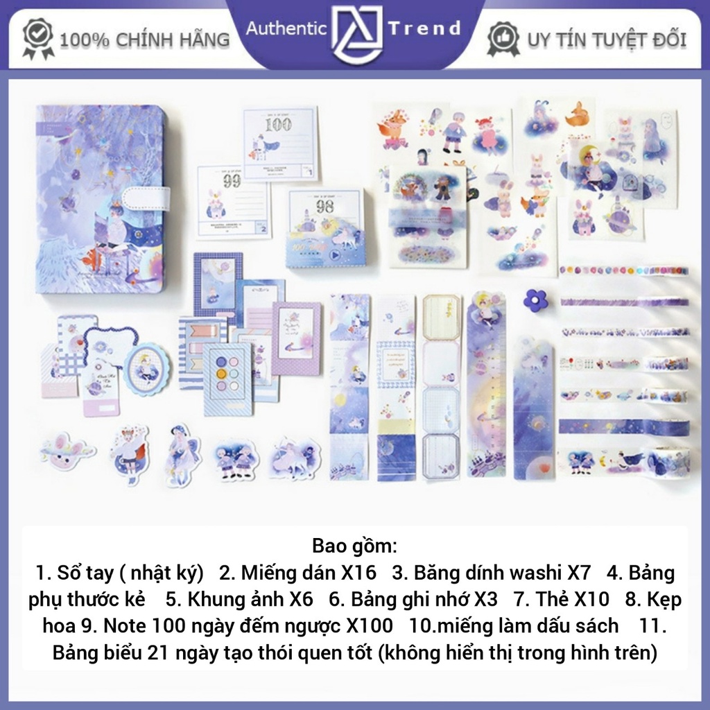 Trọn bộ sổ tay, nhật kí Xứ sở tinh linh huyền diệu SIMNO, bộ quà tặng đẹp lung linh, nhật ký | BigBuy360 - bigbuy360.vn