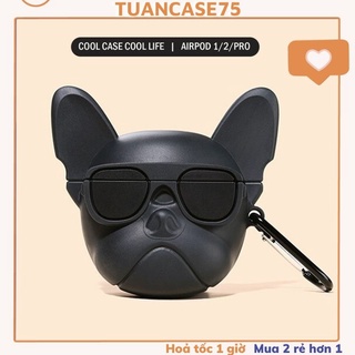 🔥 Case Ap 1/2 & Pro 🔥 Freeship 🔥 VỎ BỌC MODEL CHÓ PITBULL NGẦU Cho Tai Nghe Không Dây (Bluetooth) - Tuancase75