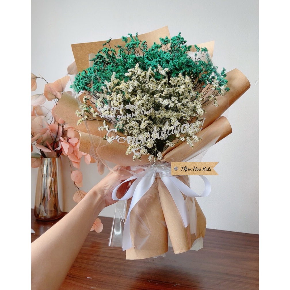 Hoa sao thuỷ tinh khô, hoa cỏ tính nhân