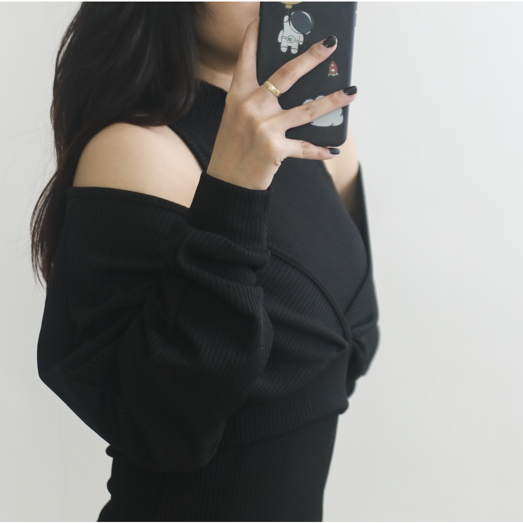 Set váy nữ Cateline len tăm body kèm khoác trễ vai chữ V quyến rũ - SCL001 | BigBuy360 - bigbuy360.vn