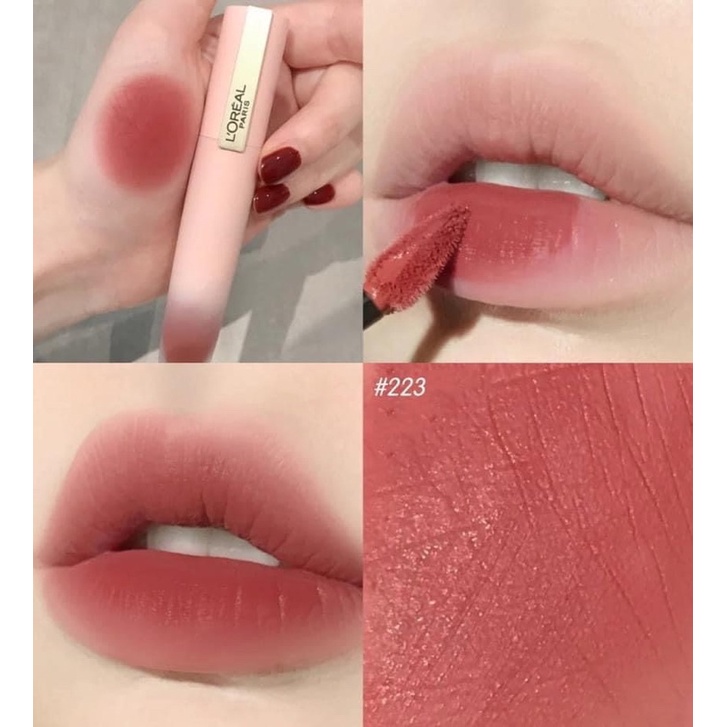 SON LOREAL PARIS CHIFFON SIGNATURE MATTE LIQUID LIPSTICK #223