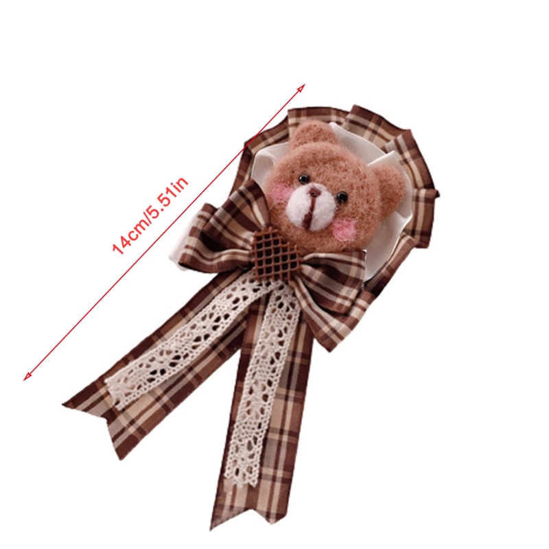 Ghim Cài Áo Hình Chú Gấu Hoạt Hình Phong Cách Lolita Đáng Yêu