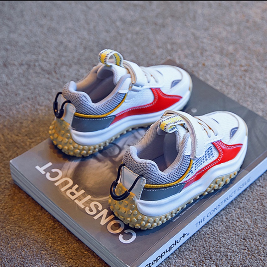 Giày Thể Thao Trẻ Em XMAX21 Từ 6 Đến 12 Tuổi Quai Dán Phong Cách Hàn Quốc