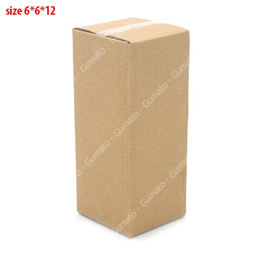 Hộp giấy P2 size 6x6x12 cm, thùng carton gói hàng Everest