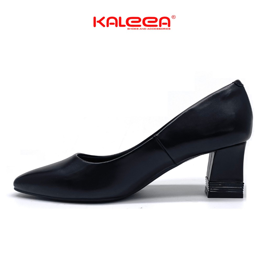 Giày Cao Gót 5p Nữ KALEEA UK1912 Chất Liệu Da Cao Cấp Đế Vuông Đúc Cao Su Nguyên Khối