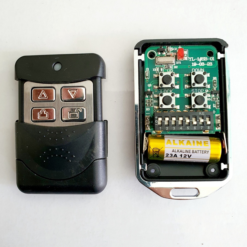 Remote cửa cuốn - Điều khiển cửa cuốn mã gạt 433 MHZ cao cấp