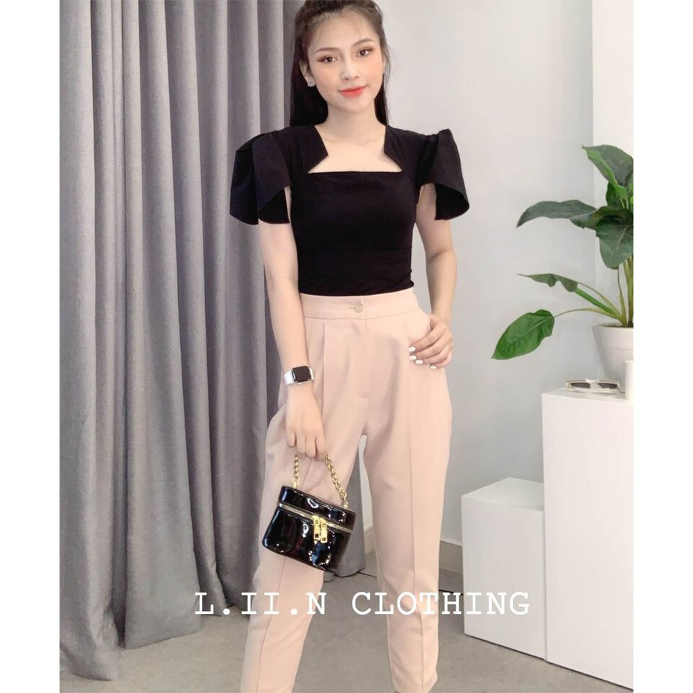 Quần baggy nữ cạp cao Linbi đủ màu, đủ size, thiết kế basic, kiểu dáng công sở Liin clothing Q3220 | BigBuy360 - bigbuy360.vn