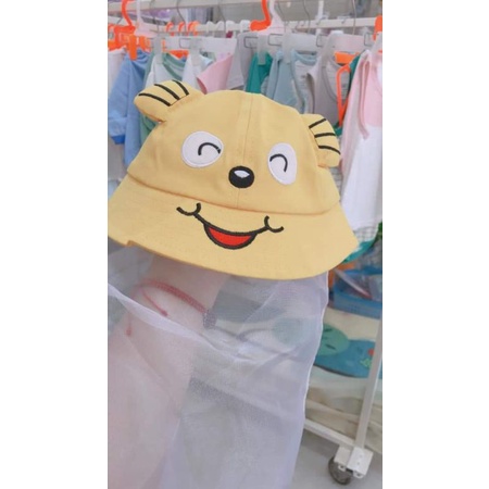 Mũ phủ khăn voan cho bé